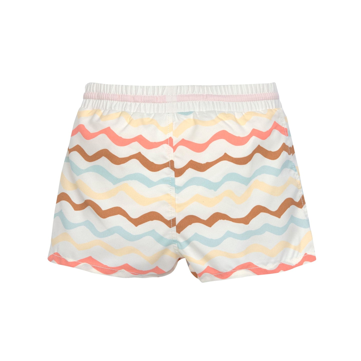 Badehose Baby (mit Windel) - Wellen, Weiss