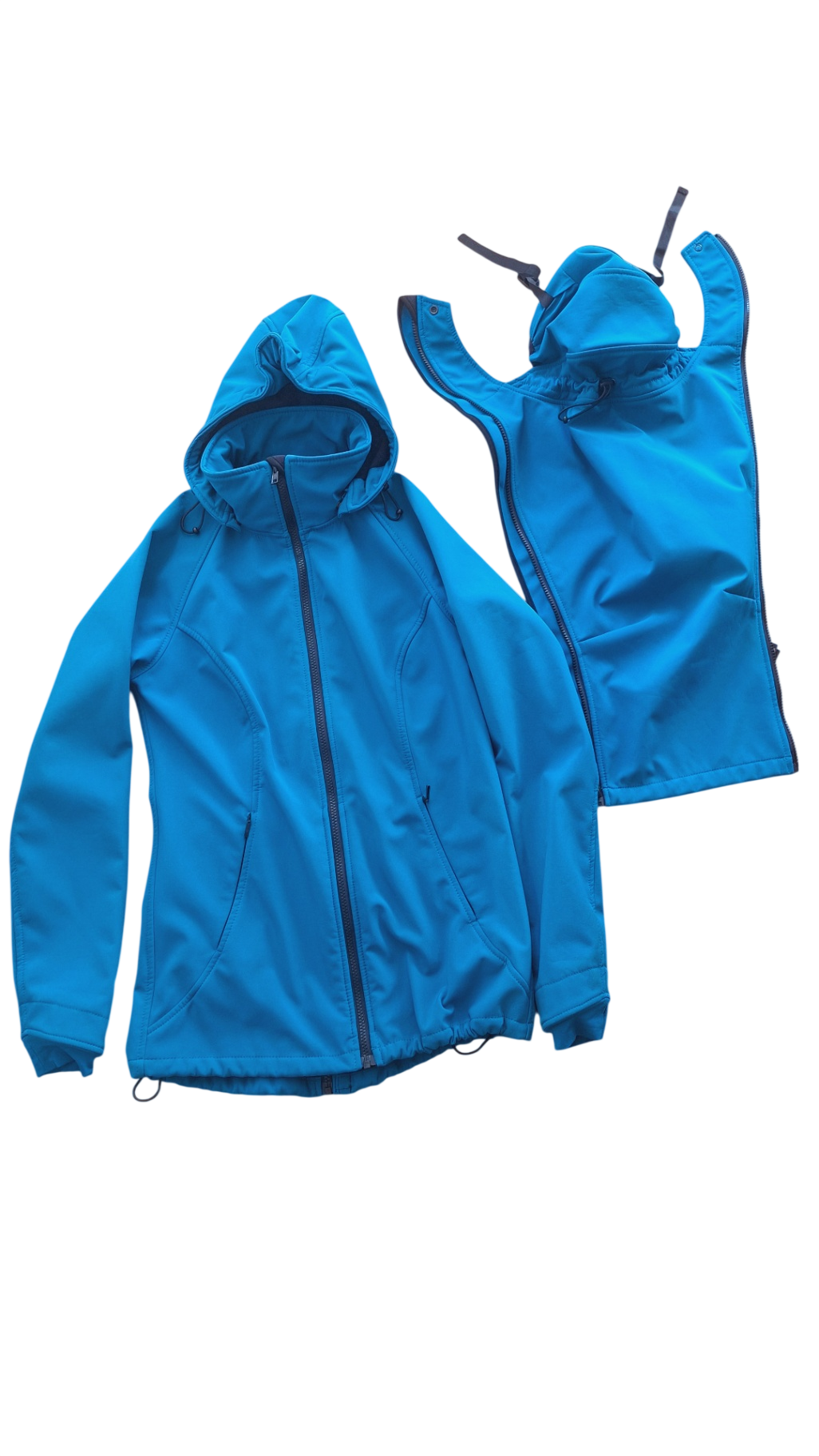 Softshell Tragejacke XS Blau Mamalila