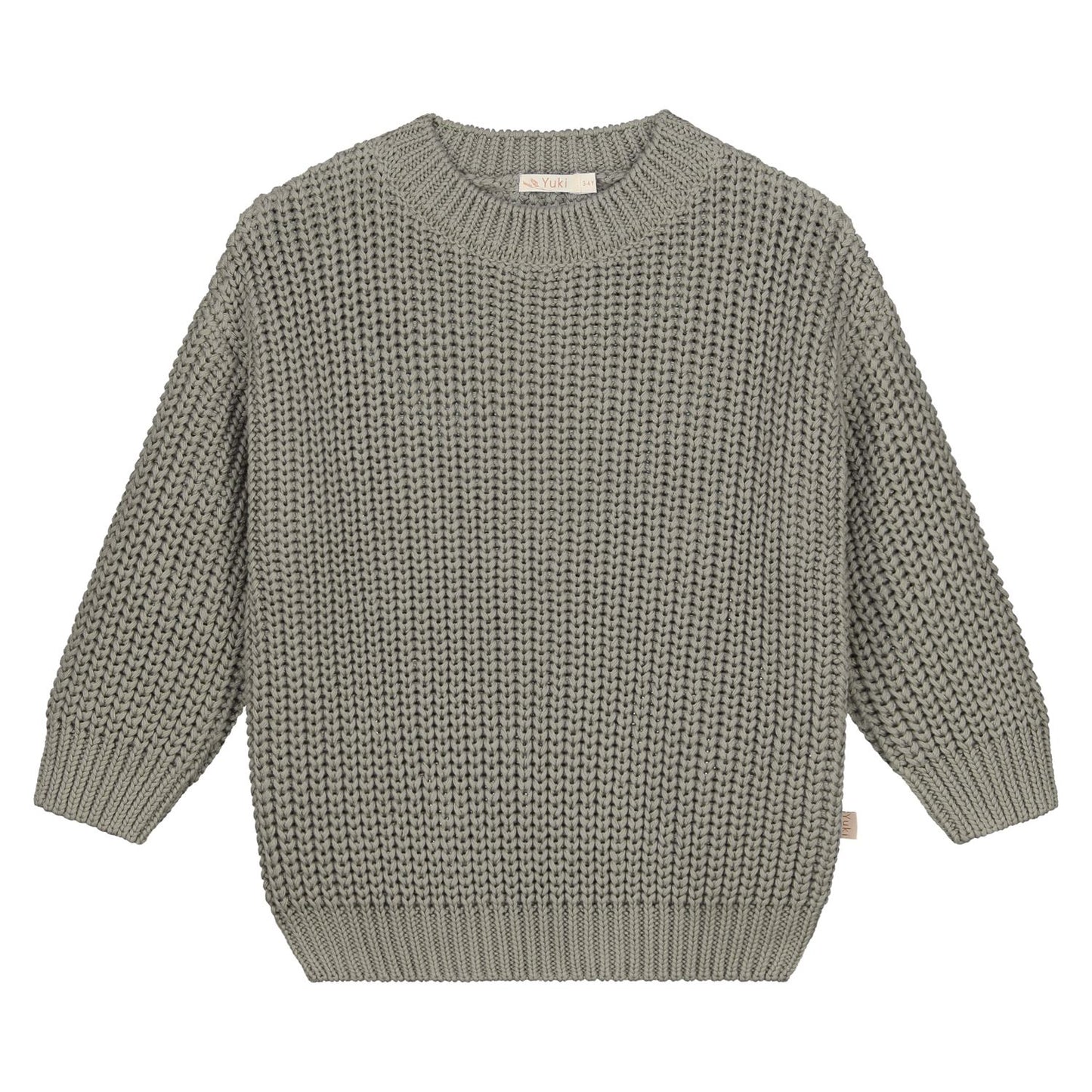 Chunky Knitted Sweater, sage