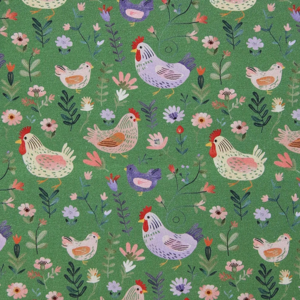 Enfant Terrible Kinderkleid mit Hühnerdruck, Detailansicht bei Bärechind