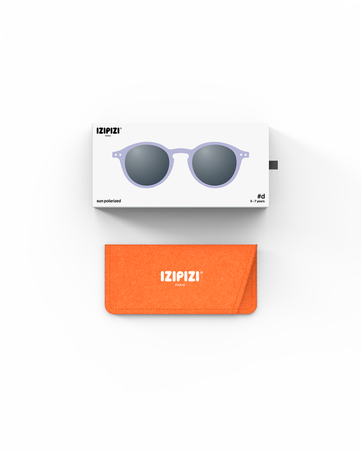 IZIPIZI Kinder Sonnenbrille Lavender mit Verpackung und Etui – erhältlich bei Bärechind Winterthur Zürich Schweiz
