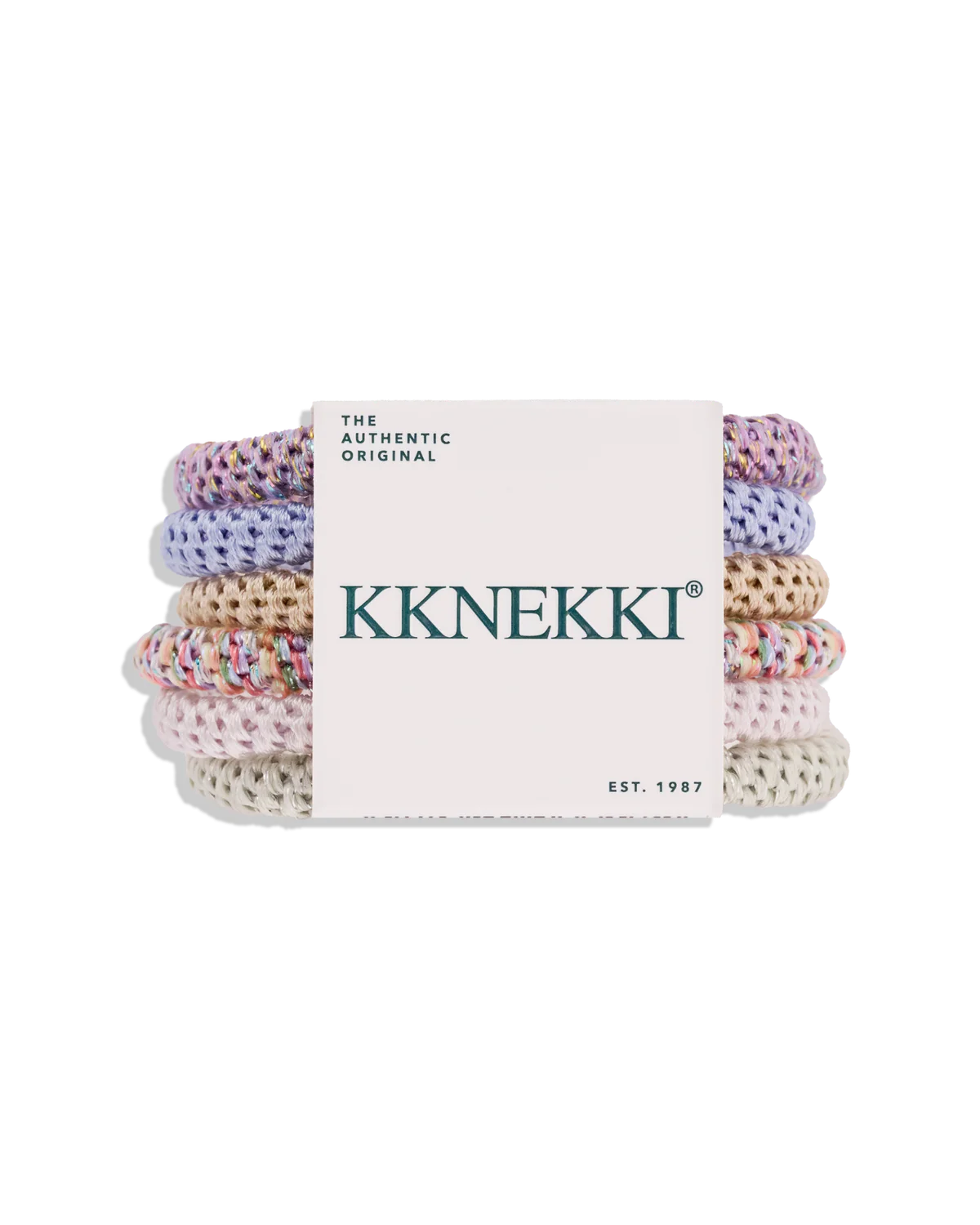 KKNEKKI Slim Haargummi Bundle 6 Stück bunt pastell – erhältlich bei Bärechind Winterthur Zürich Schweiz