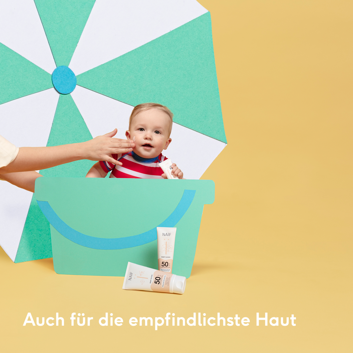 NAÏF Sonnencreme LSF 50 für empfindliche Baby und Kinderhaut Kinderladen Bärechind Winterthur