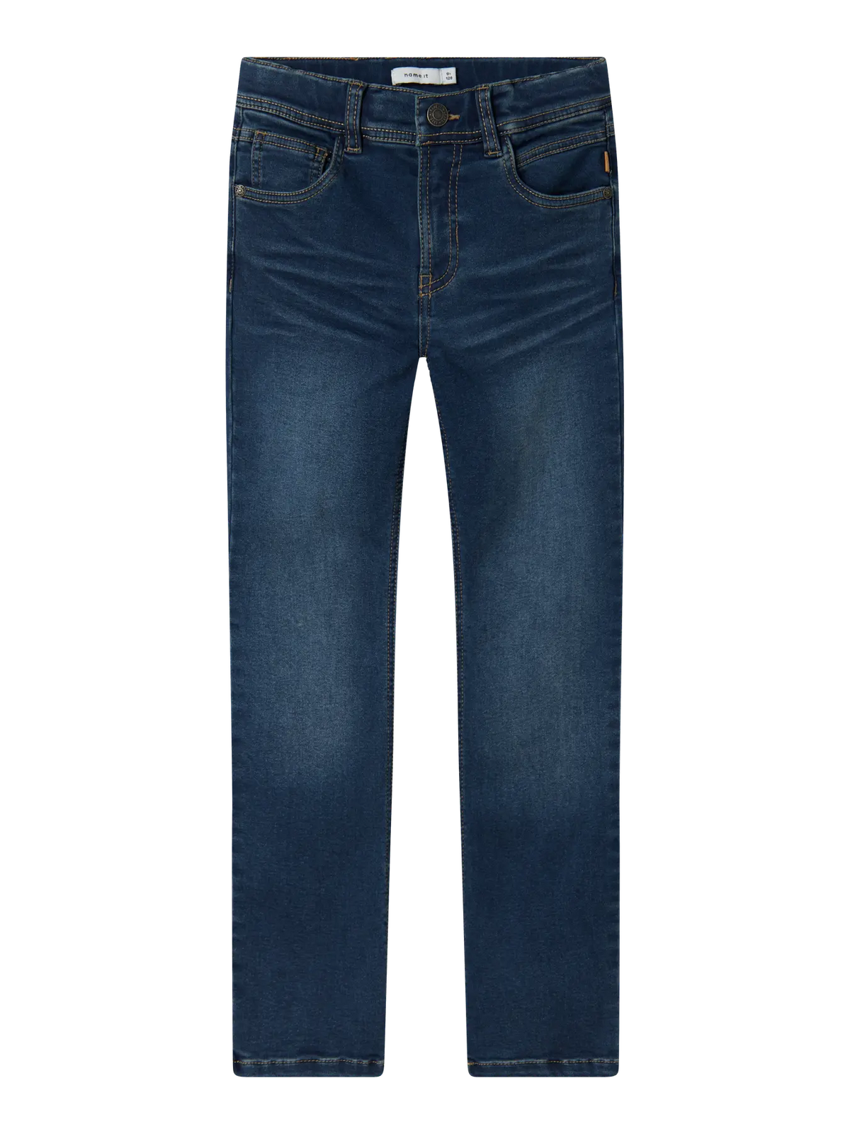 NAME IT Kinderjeans in Dunkelblau mit warmem Fleecefutter, erhältlich bei Bärechind in Winterthur, Zürich Schweiz.