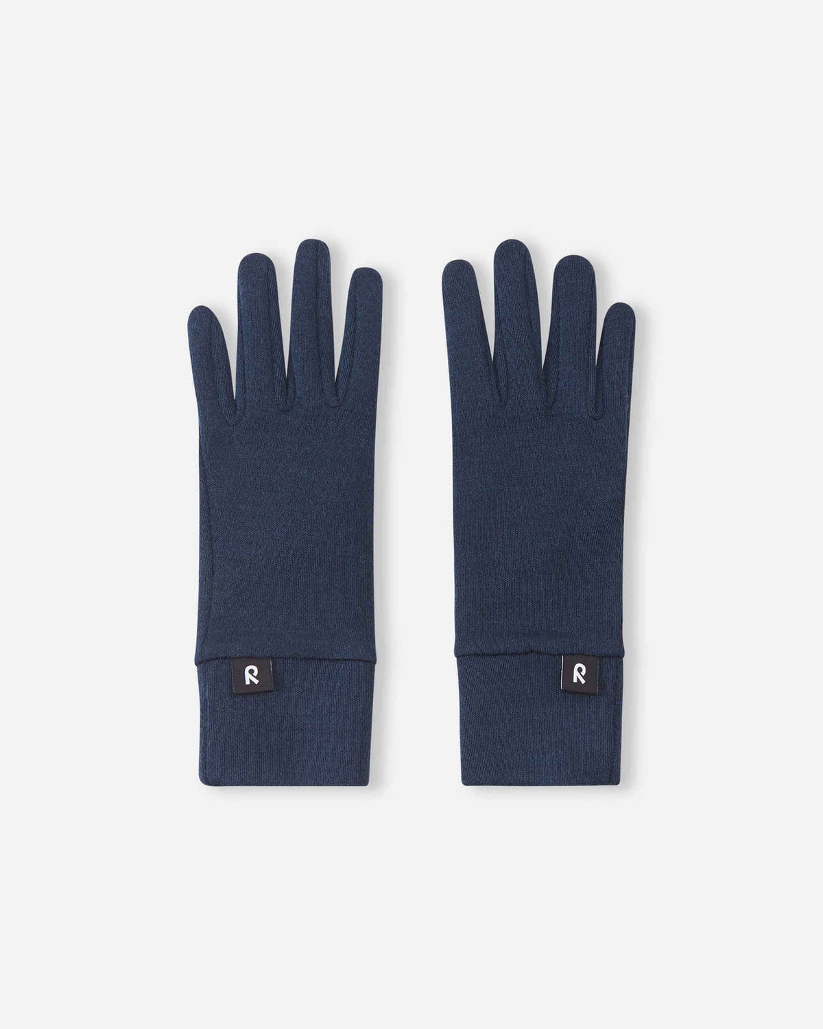 Reima Etsin Wollhandschuhe in Navy, Detailansicht mit Knopfverschluss am Handgelenk