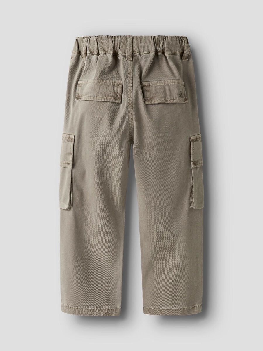 Kinder Cargo-Hose aus TENCEL™ Twill, beige chinchilla