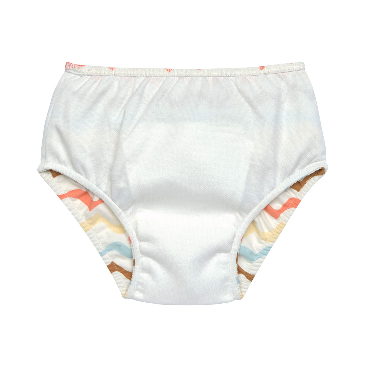Schwimmwindel Baby - Wellen, Weiss