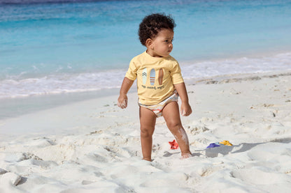Schwimmwindel Baby - Wellen, Weiss