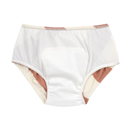 Schwimmwindel Baby - Streifen, Braun Weiss