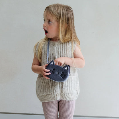 Kitty Cat Velvet Bag