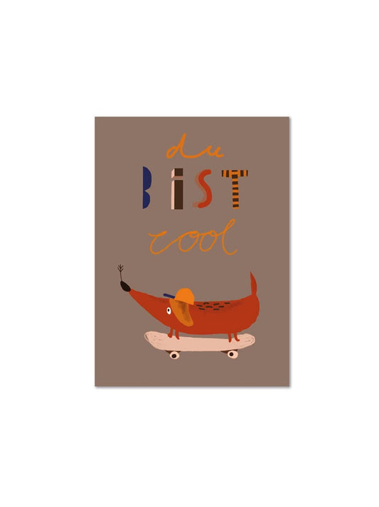 Postkarte "Dackel Detlef | du bist cool"