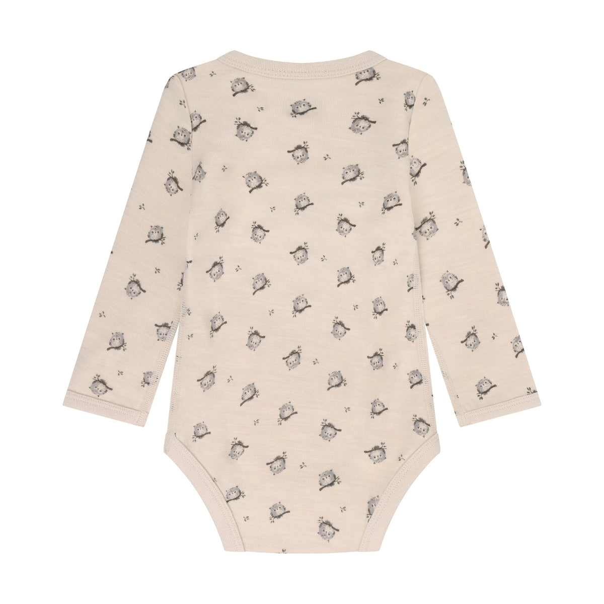 CeLaVi Body Baby mit Eulenprint in Mocha Meringue, Rückansicht