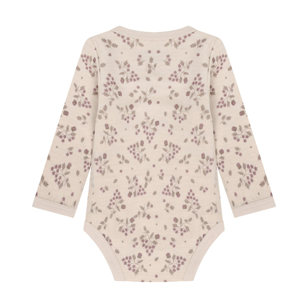 CeLaVi Body Baby mit Blumenprint in Grape Shake, Rückansicht
