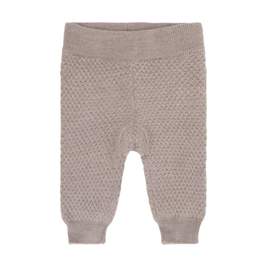 CeLaVi Merino Leggings Baby in Mocha Meringue Melange, Vorderansicht