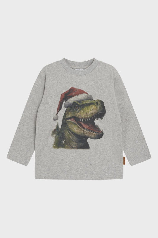 Langarmshirt Anton, T-Rex Santa