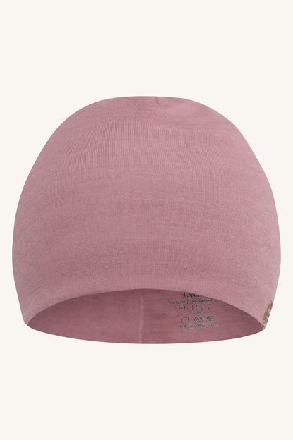 Florio Wolle/Bambus Übergangsmütze, mauve