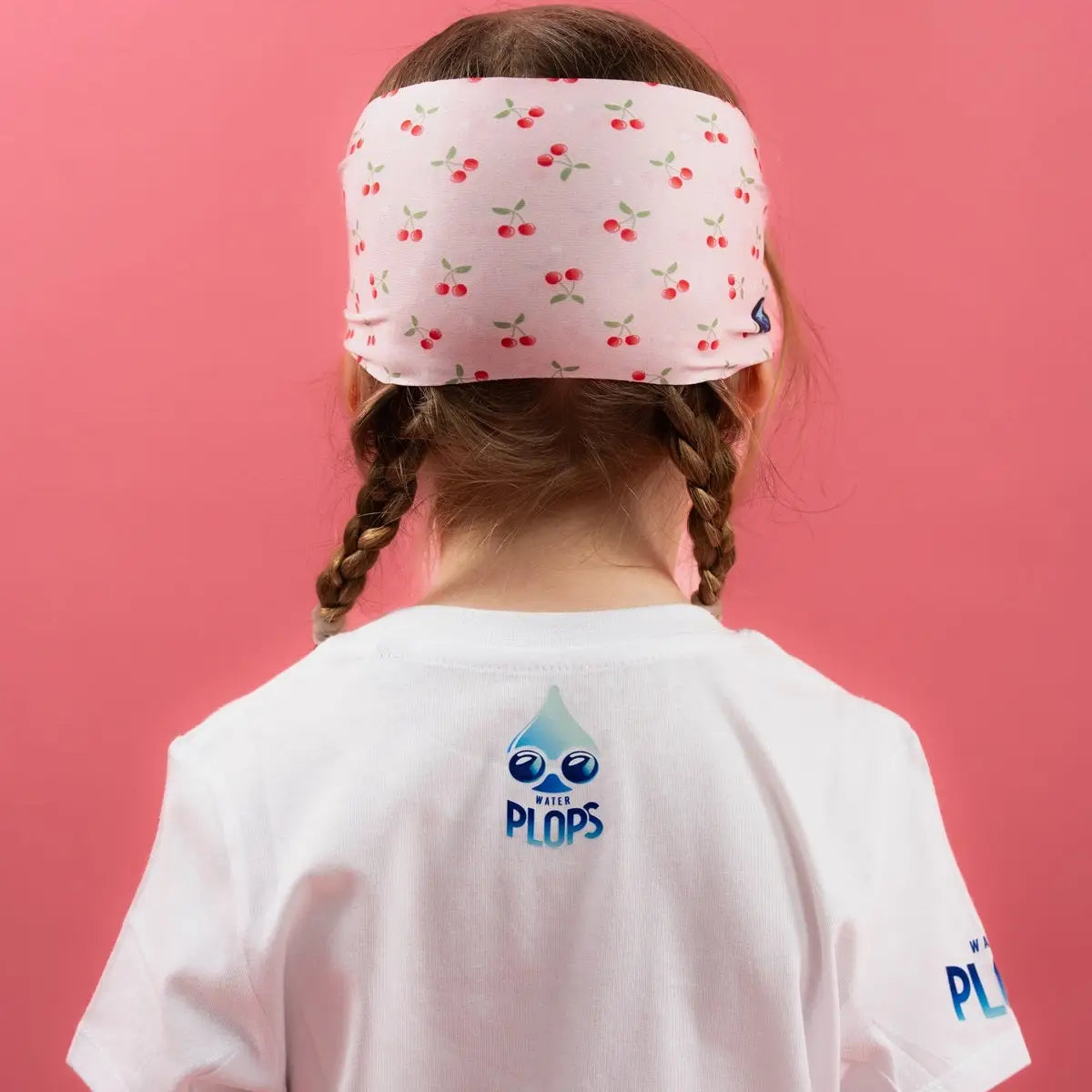 Kinder Taucherbrille, blau mit Kirsch-Muster (4-7 Jahre)