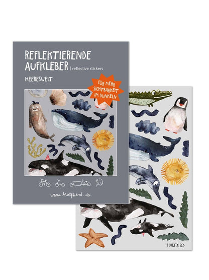 SET Reflektierende Aufkleber "Meereswelt"