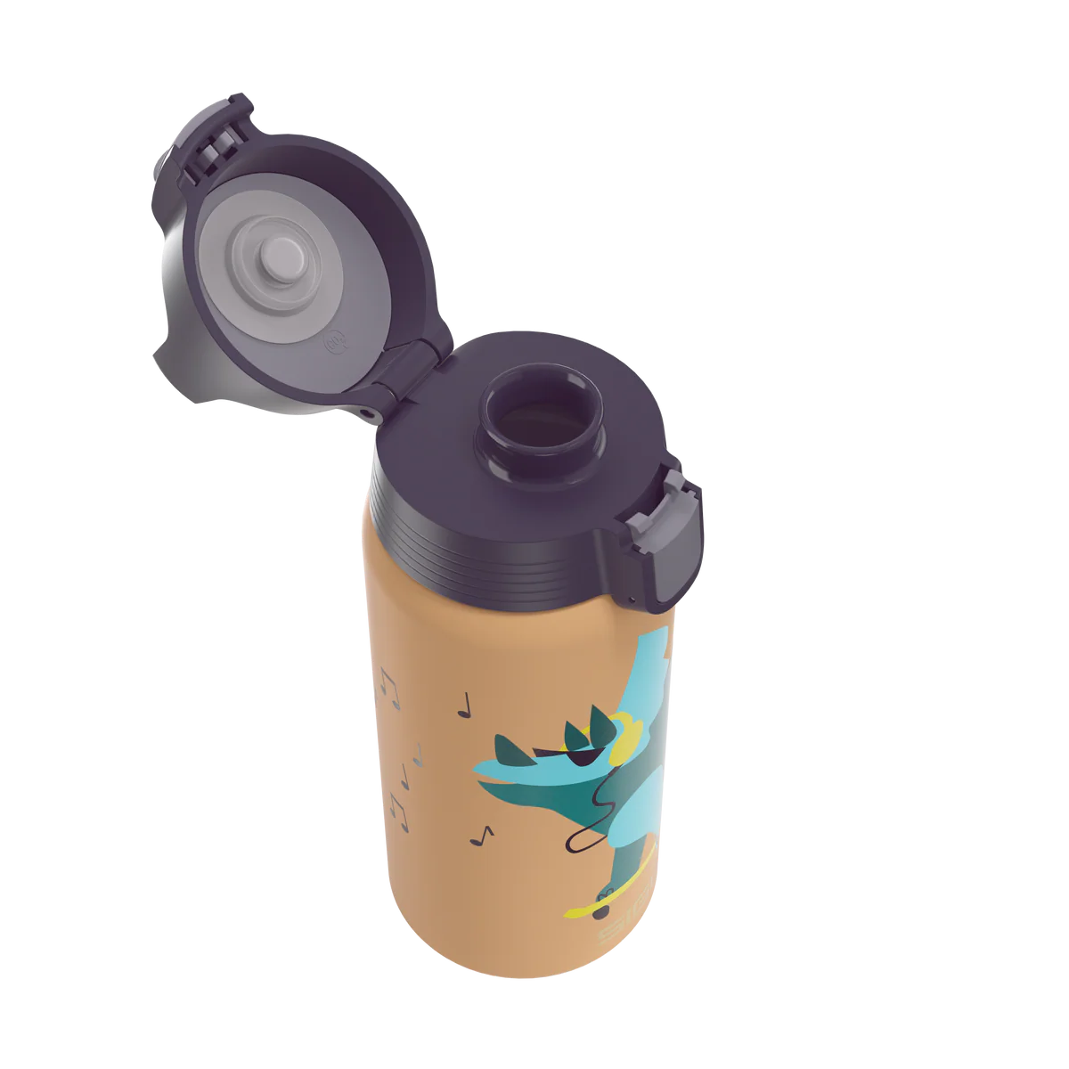 Shield Therm Trinkflasche aus Edelstahl 0.5L, Dino