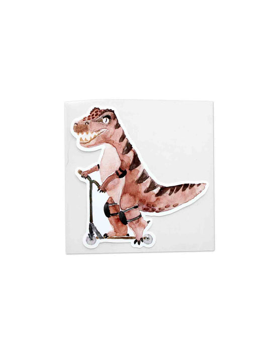 Bügelbild T-Rex auf rollen