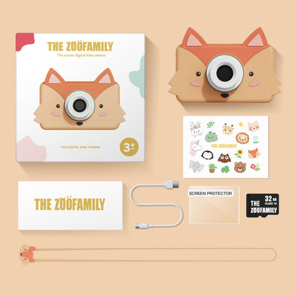 The Zoofamily Kinderkamera Zoo friends Fuchs bei Bärechind, Kinderkamera mit frechem Fuchs-Design.