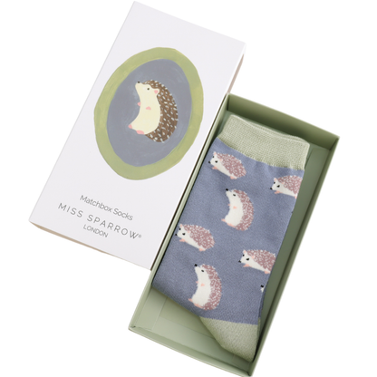 Miss Sparrow Bambus Socken Damen Igel