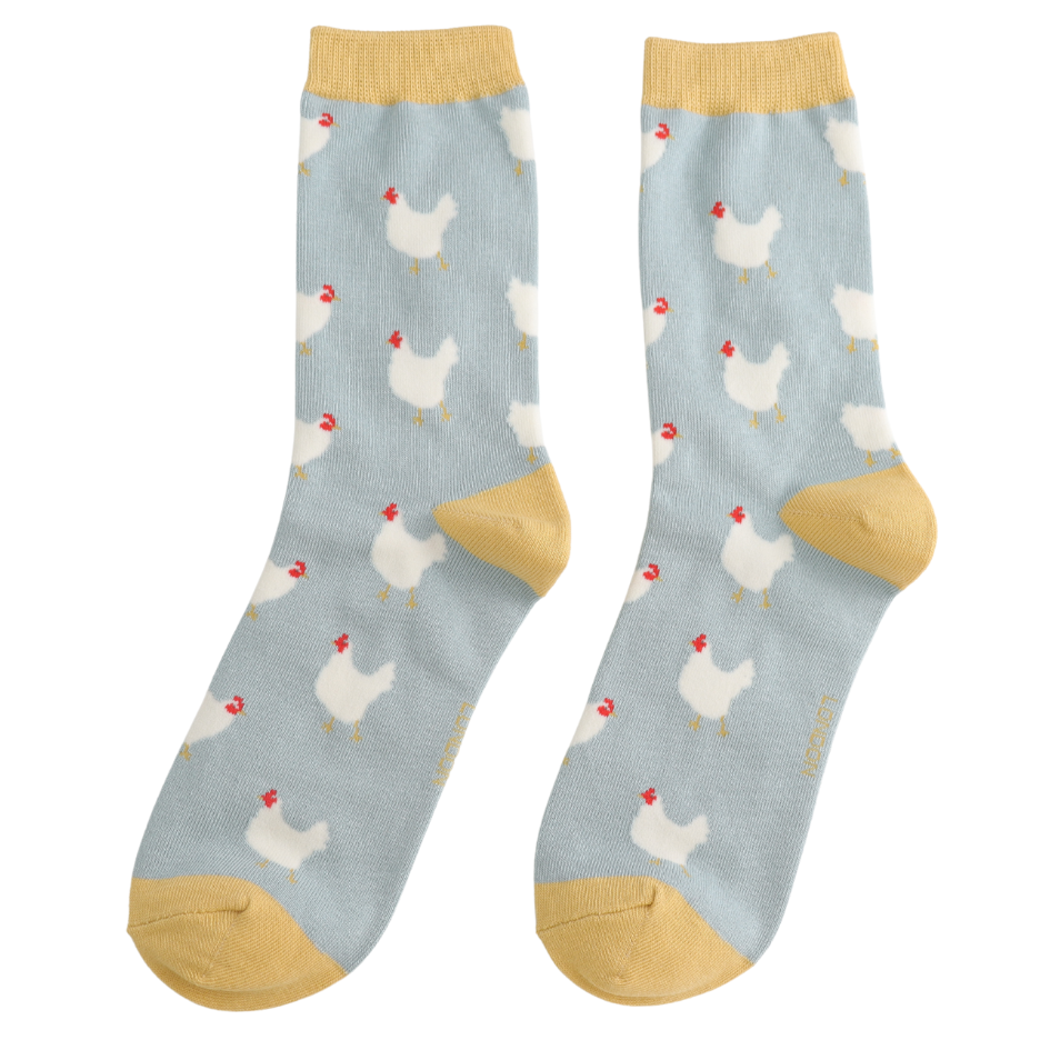Miss Sparrow Bambus Socken Damen Hühner