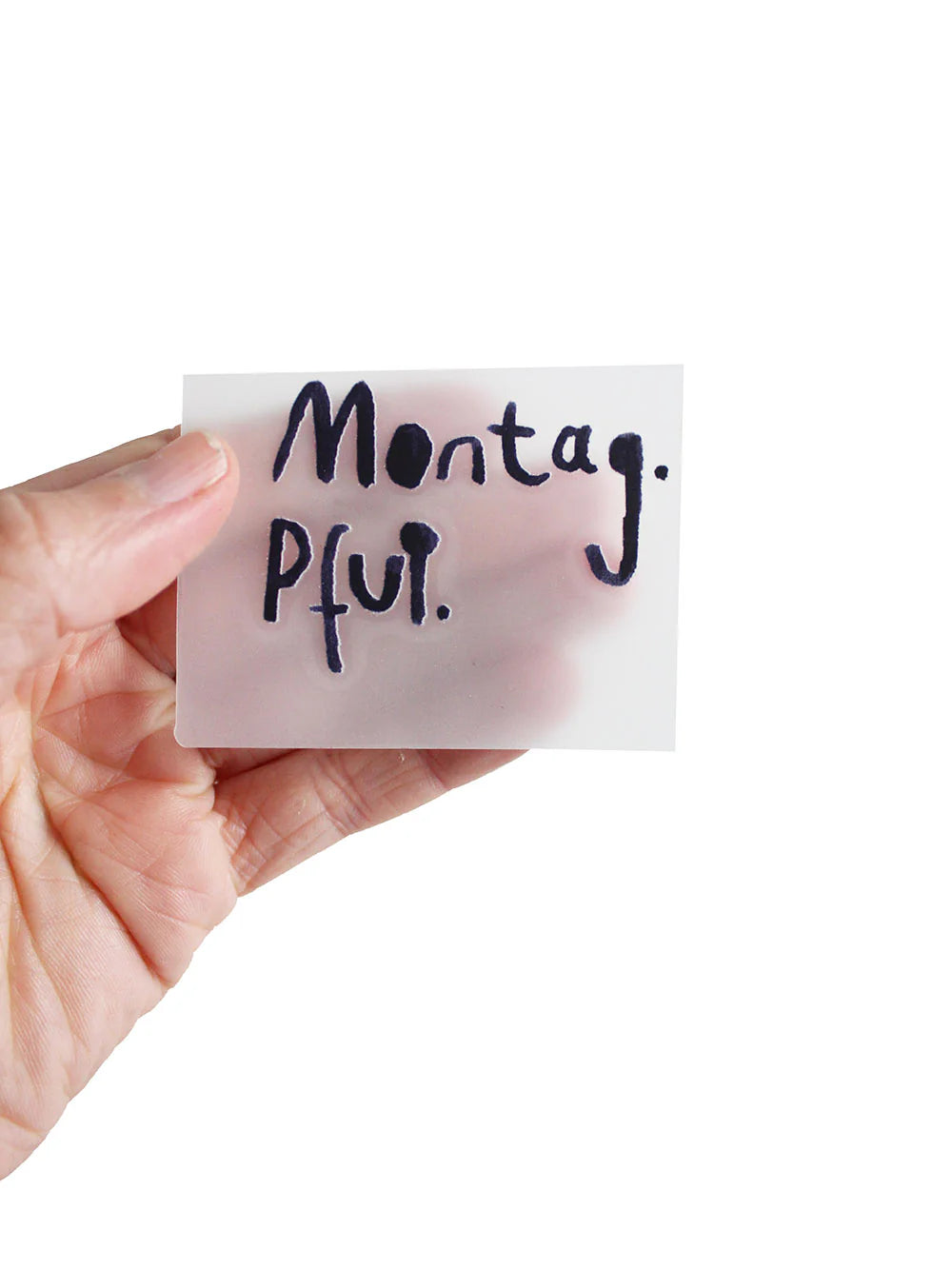 Bügelbild Montag pfui