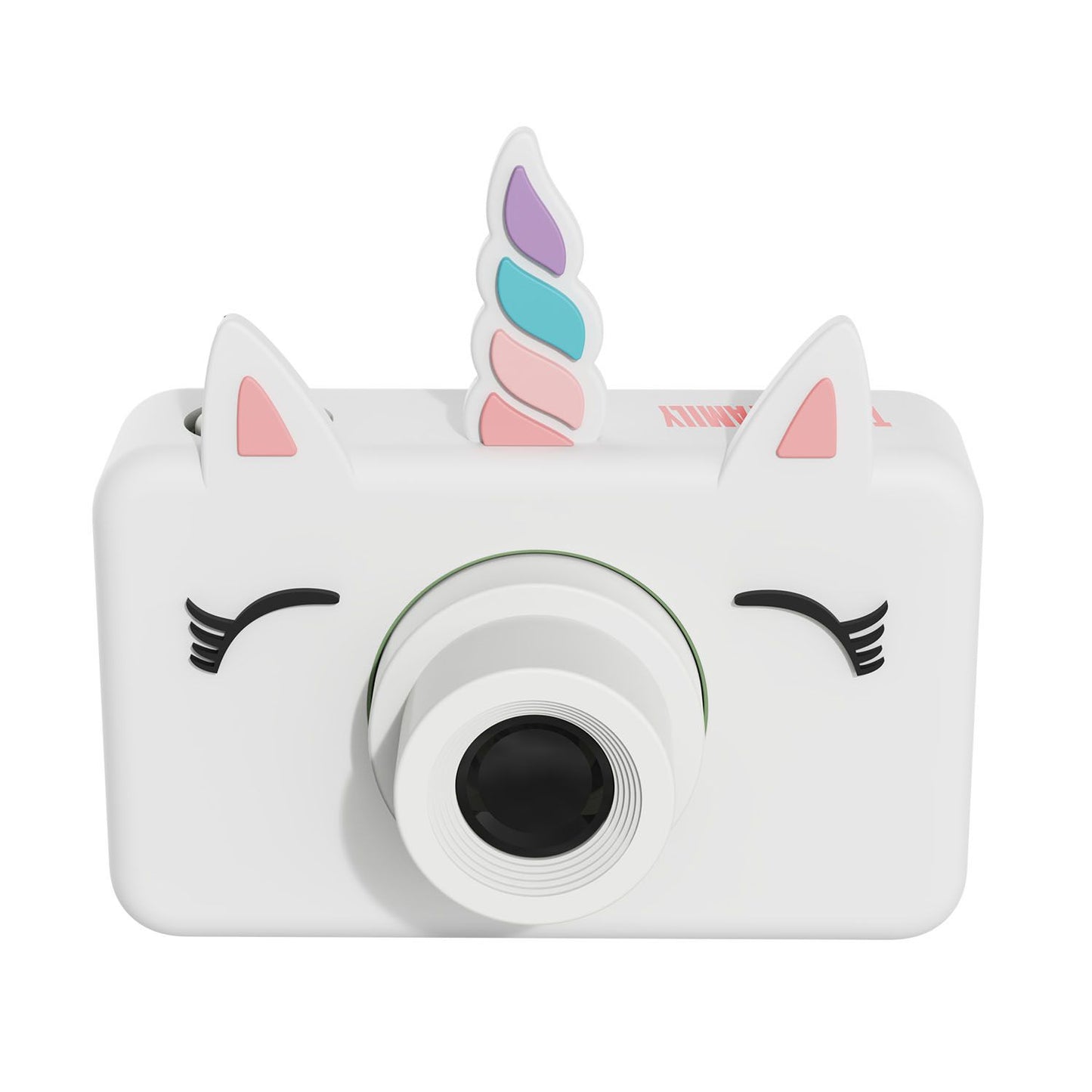 The Zoofamily Kinderkamera Zoo friends Einhorn bei Bärechind, Kinderkamera mit süssem Einhorn-Design.