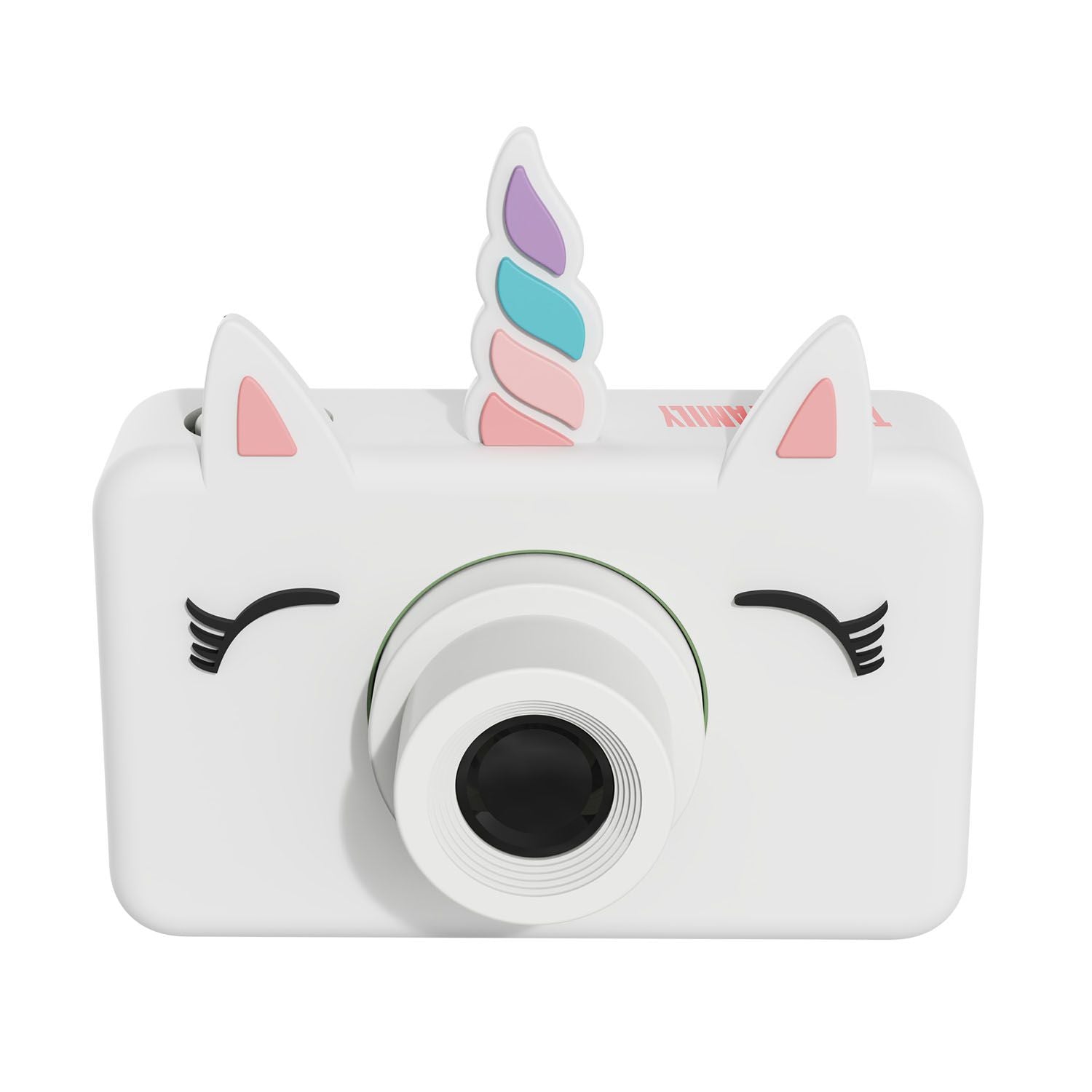 The Zoofamily Kinderkamera Zoo friends Einhorn bei Bärechind, Kinderkamera mit süssem Einhorn-Design.