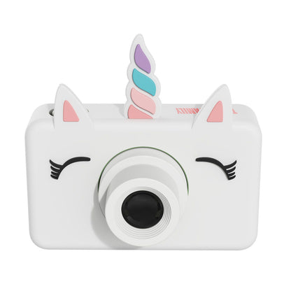 The Zoofamily Kinderkamera Zoo friends Einhorn bei Bärechind, Kinderkamera mit süssem Einhorn-Design.