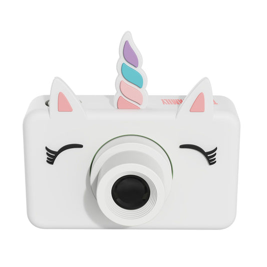 The Zoofamily Kinderkamera Zoo friends Einhorn bei Bärechind, Kinderkamera mit süssem Einhorn-Design.