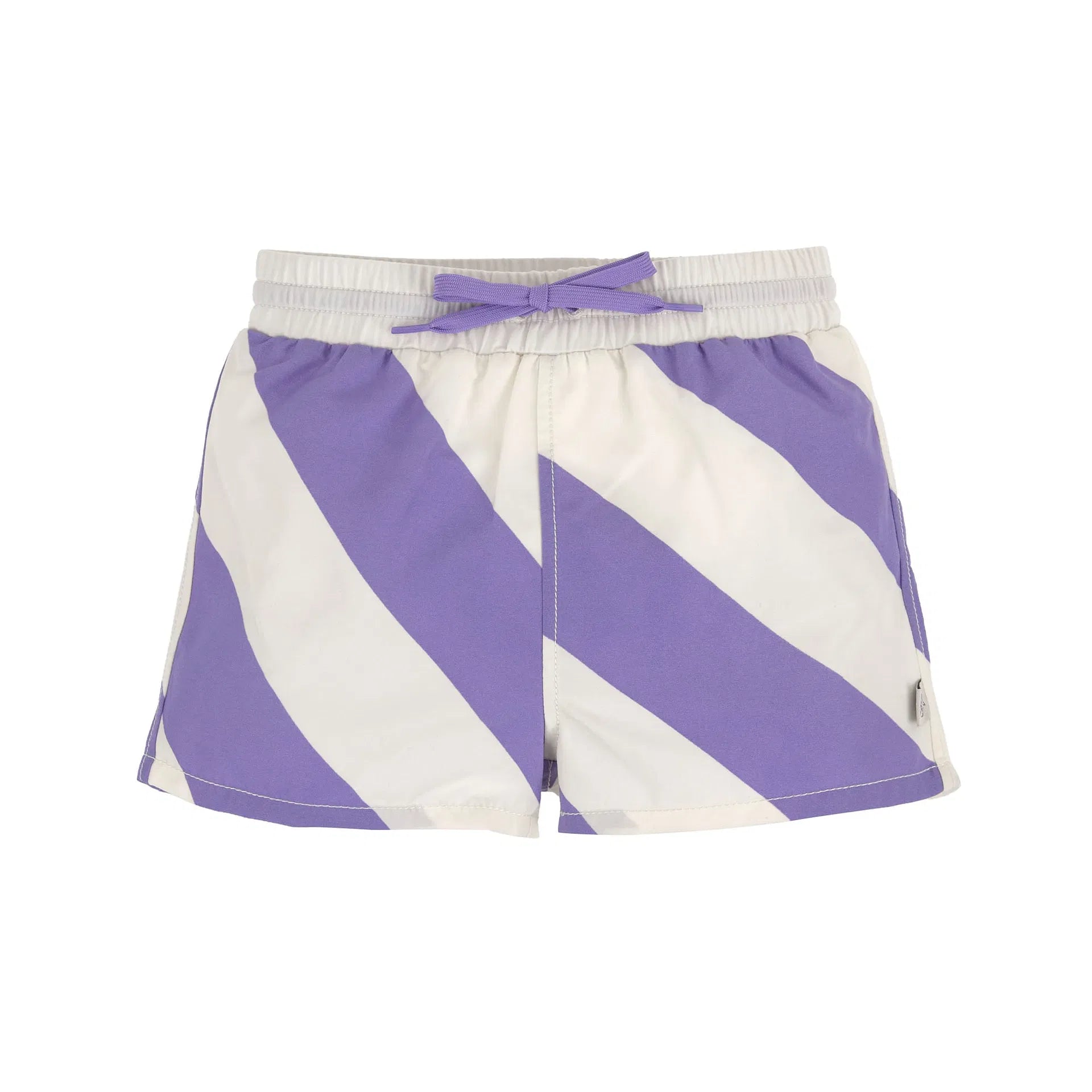 Lässig UV Boardshorts Baby Streifen lila bei Bärechind Winterthur Zürich Schweiz Vorderansicht