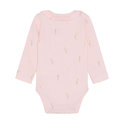 FIXONI Langarm Babybody Modal mit Blumenprint Babykleider Kinder Winterthur Schweiz