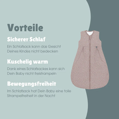 Kugelschlafsack 1.0 TOG, Blume Berry