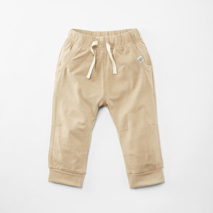Kinder Jogginghose in Beige mit elastischem Bund