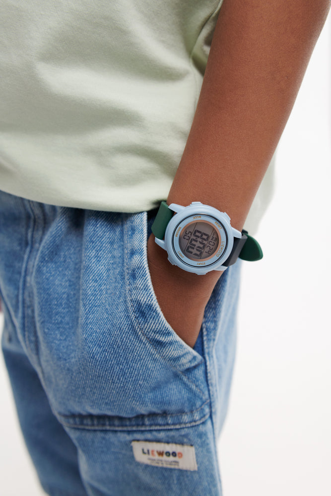 Liewood Sussi Kinder Armbanduhr mit  Alarmfunktion, Colorblock