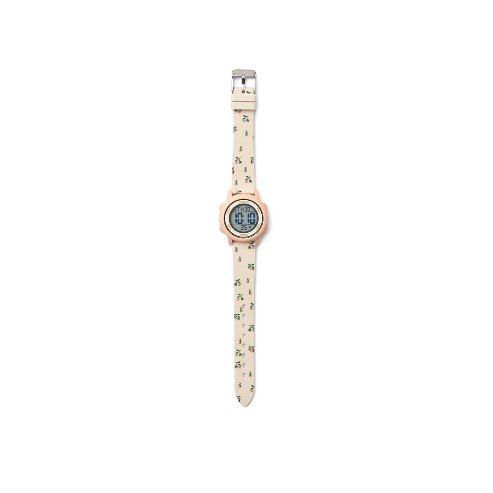 Liewood Sussi Kinder Armbanduhr mit  Alarmfunktion, Pfirsich