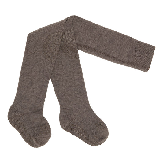Oeko-Tex Wolle Krabbel-Strumpfhosen, braun