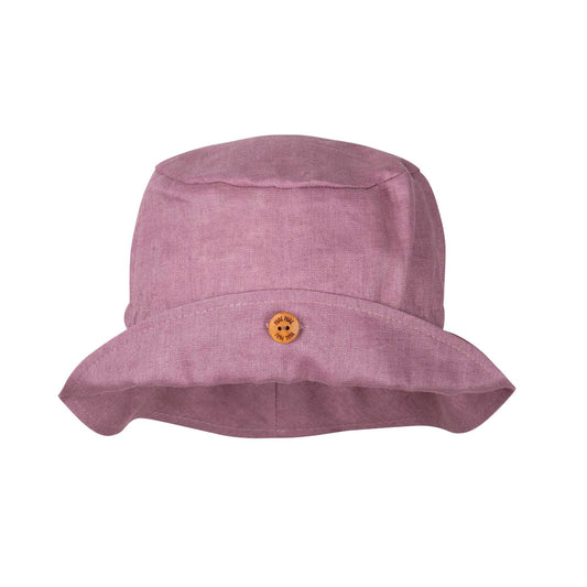 Schlapphut Leinen, mauve
