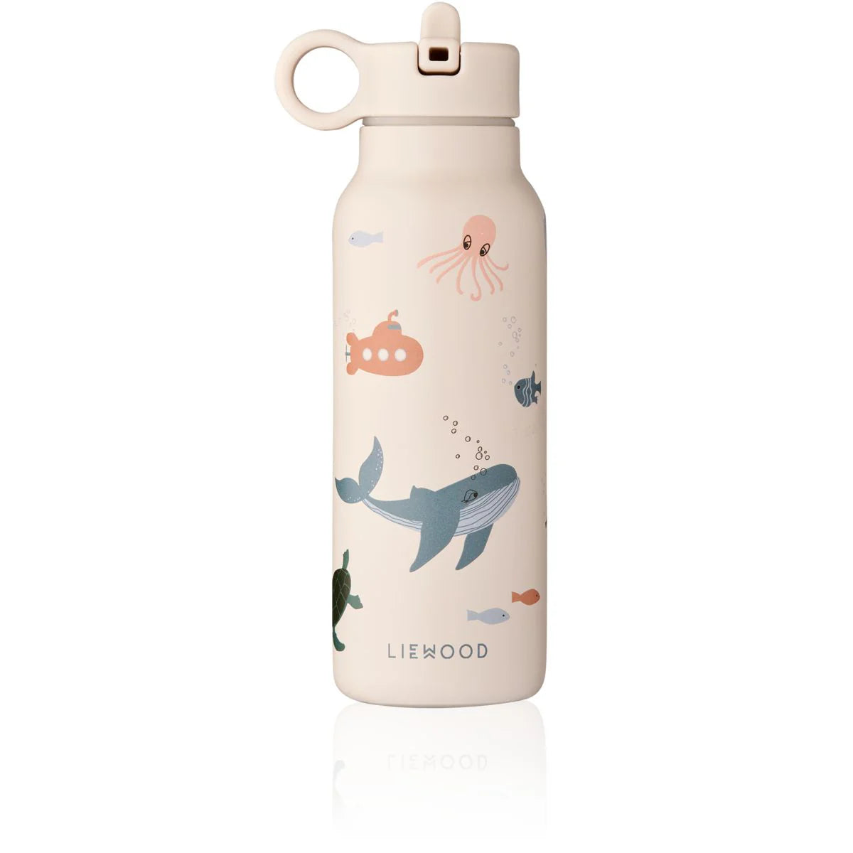 Liewood Falk Edelstahl Kinder-Trinkflasche 350ml,  Sea Creature