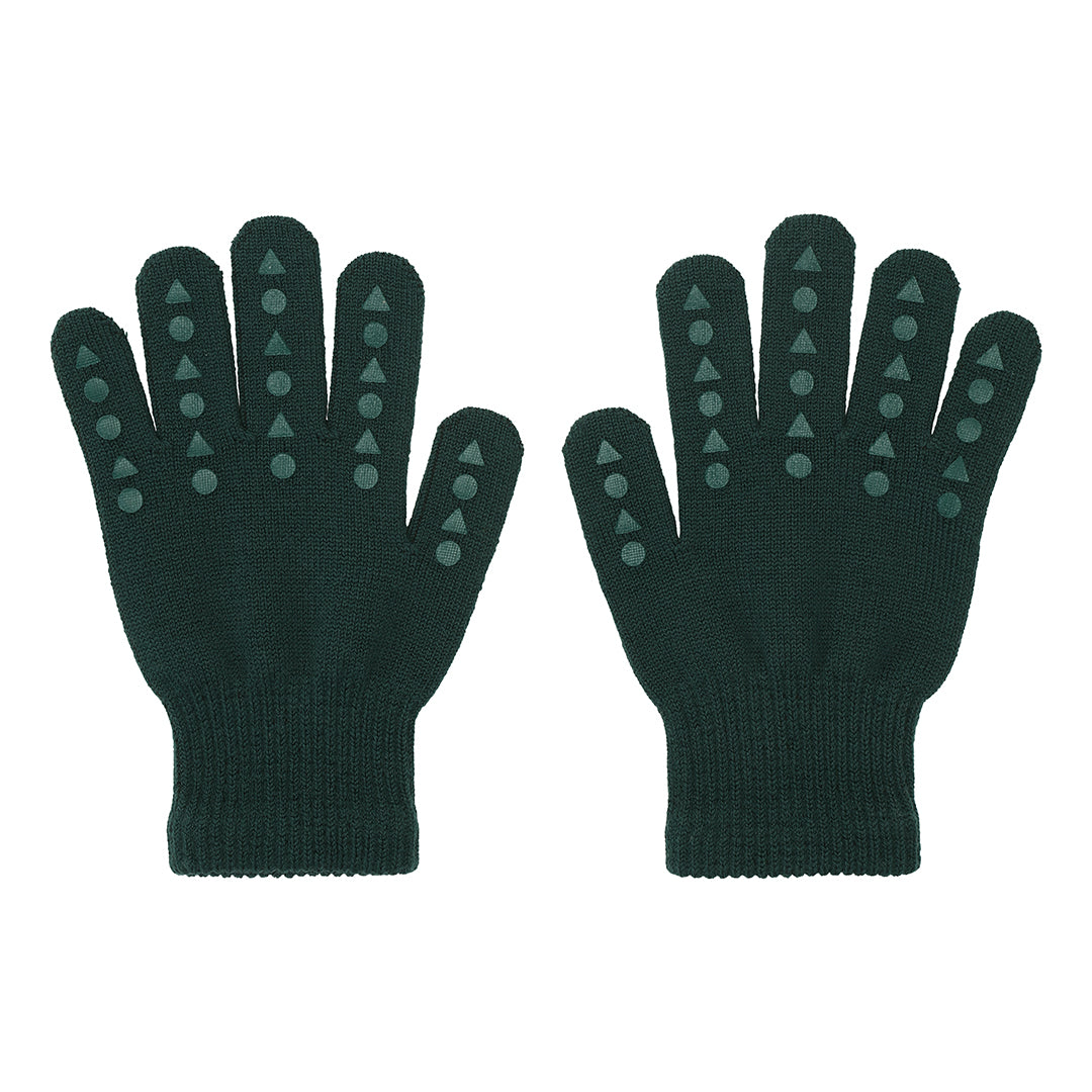 Oeko-Tex Wolle Grip Handschuhe, grün