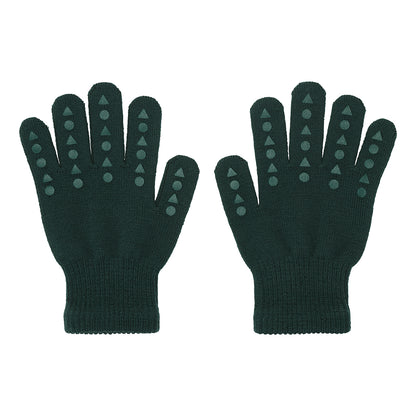 Oeko-Tex Wolle Grip Handschuhe, grün