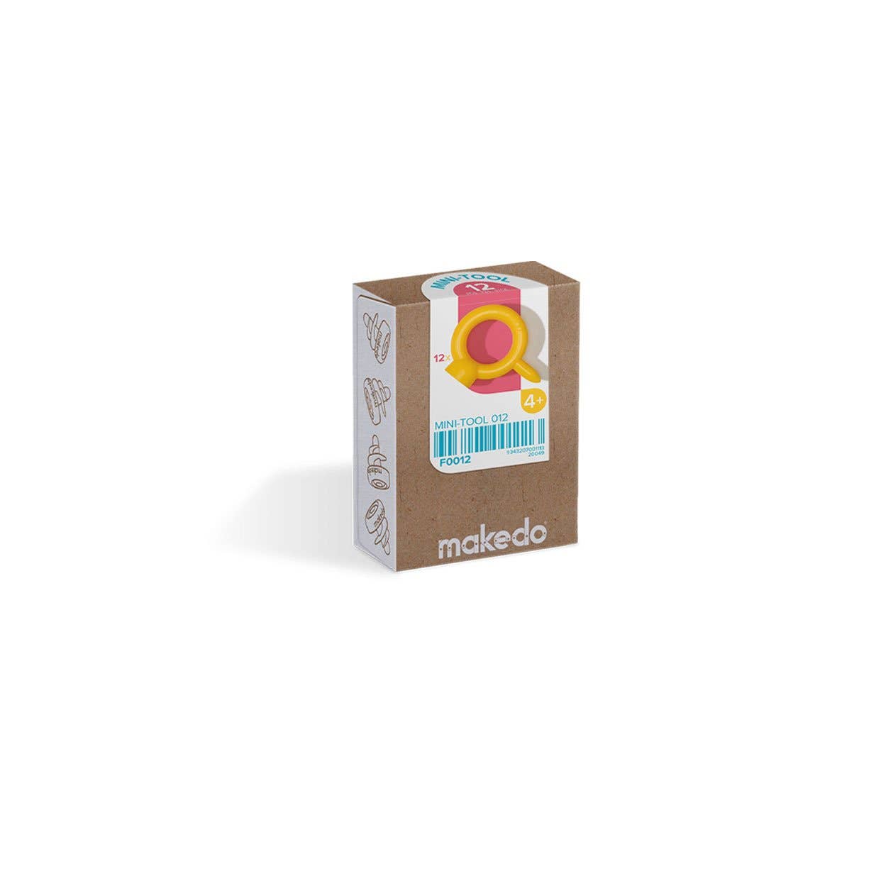 Makedo MINI-TOOL 012 Kartonbau-Werkzeug – Produktbox, erhältlich im Bärechind Winterthur Schweiz