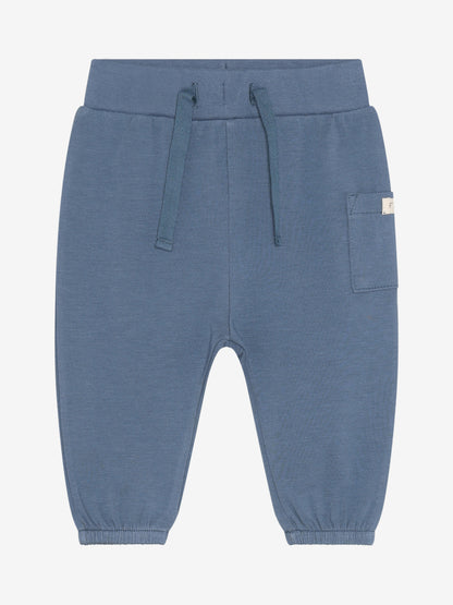 Blaue Baby Jogginghose aus Baumwolle mit Kordel, erhältlich im Bärechind Kinderladen Winterthur Zürich Schweiz