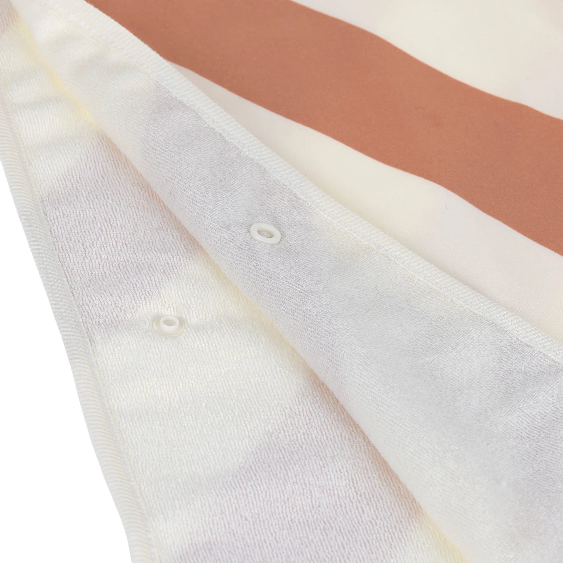 Detail Frottee Innenseite Badeponcho gestreift von Lässig bei Bärechind Winterthur Zürich Schweiz