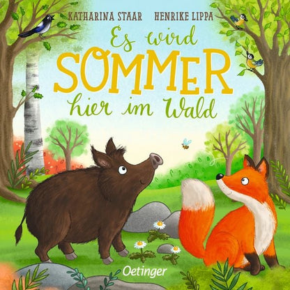 „Es wird Sommer hier im Wald – Kinderbuch mit Waldtieren wie Bär und Fuchs bei Bärechind Winterthur“