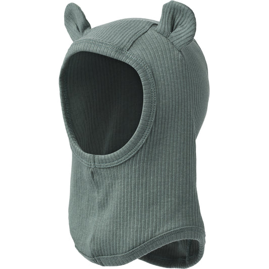 MarMar Balaclava Ear in Dusty Green mit niedlichen Ohren – erhältlich im Bärechind