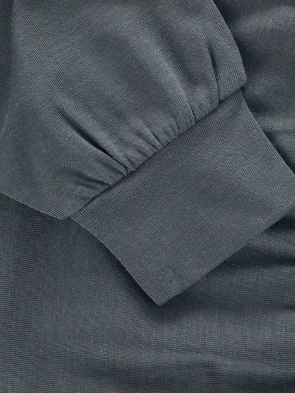Detail elastischer Bund CeLaVi Bambus Hose navy, erhältlich bei Bärechind Winterthur, Zürich Schweiz.