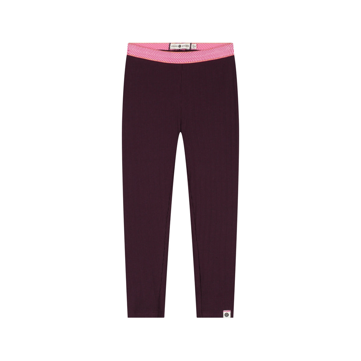 Baumwolle Legging gefüttert in Wine Red, Vorderansicht